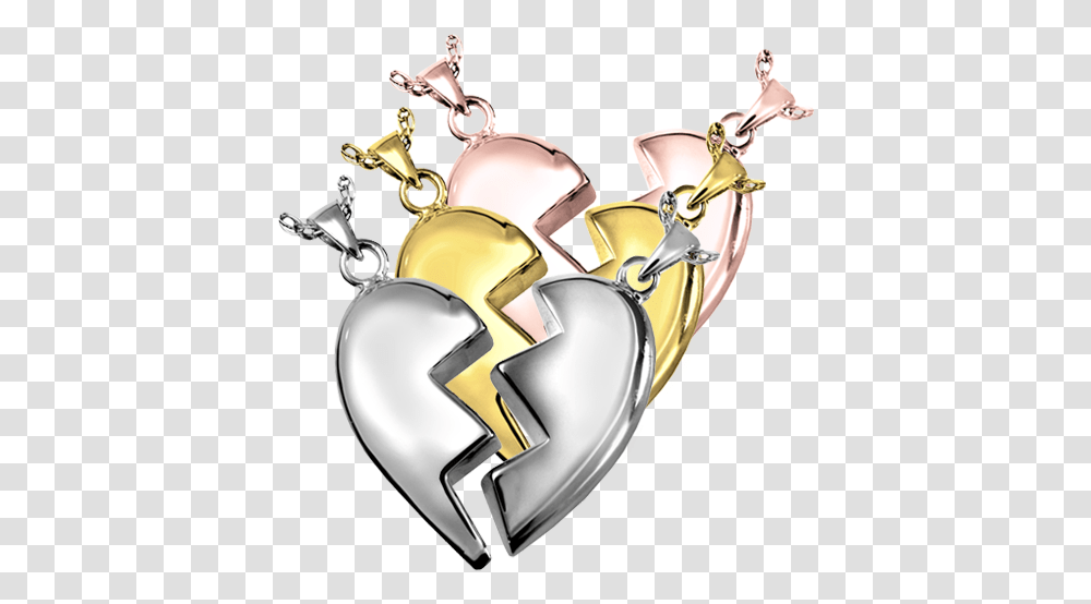 Broken Heart Companion Pendant Solid, Locket, Jewelry, Accessories, Accessory Transparent Png