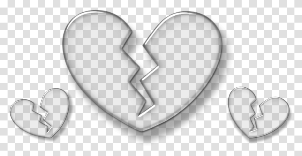 Broken Heart Emoji Crown Glass Circle Glitter Heart, Number, Logo Transparent Png