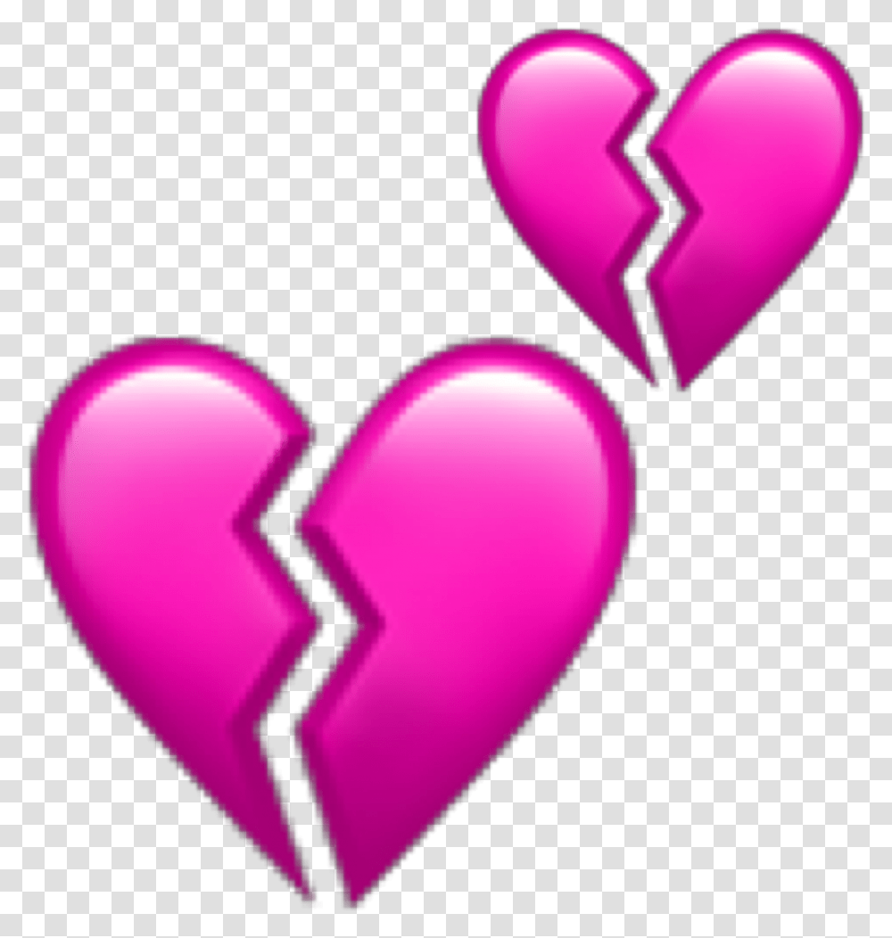 Broken Heart Emoji, Dating, Purple, Light Transparent Png