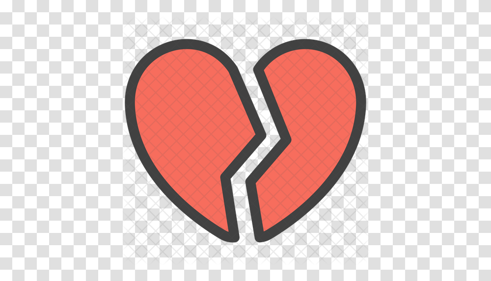 Broken Heart Emoji Icon Of Colored Icon, Label, Text, Foam Transparent Png
