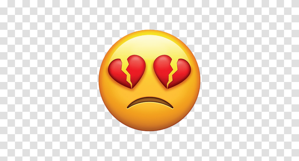 Broken Heart Eyes Emoji, Ball, Logo, Word Transparent Png