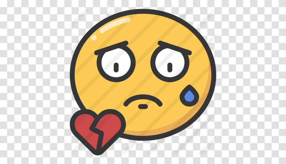 Broken Heart Free Smileys Icons Broken Smiley Face, Label, Text, Food, Outdoors Transparent Png