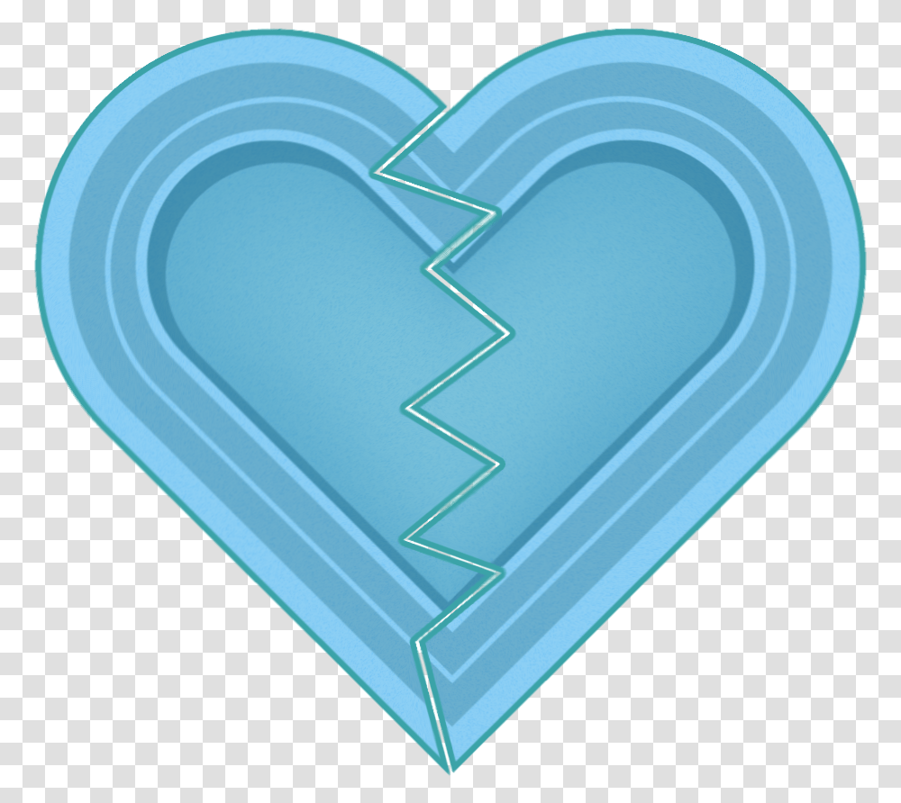Broken Heart Icon Sweet Blue Girly, Rug,  Transparent Png