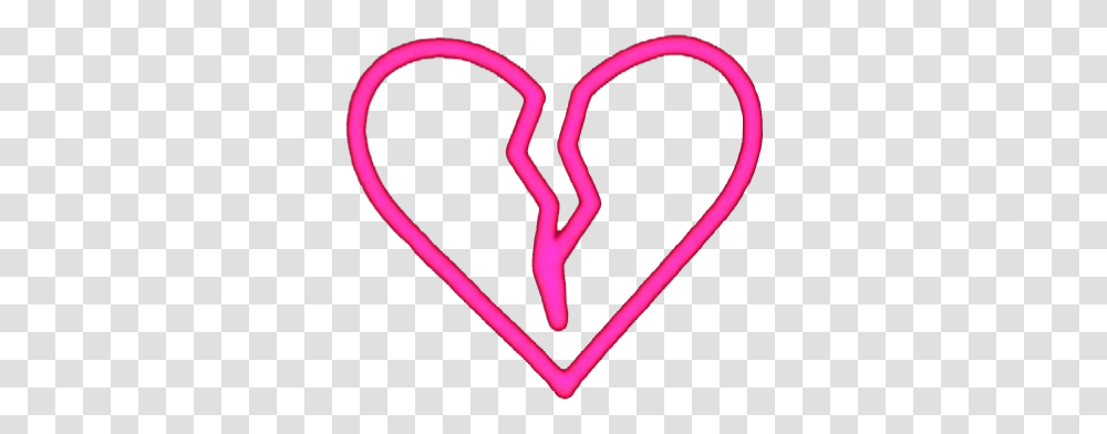 Broken Heart Iphone Emoji Heartbreak Neon Corazon Neon Broken Heart, Light, Hand Transparent Png