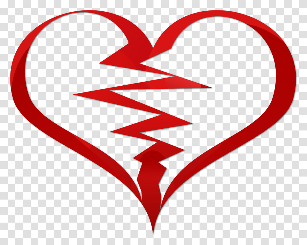 Broken Heart Love Loss Heartbroken Heartbreak Red Broken Heart, Logo, Star Symbol Transparent Png