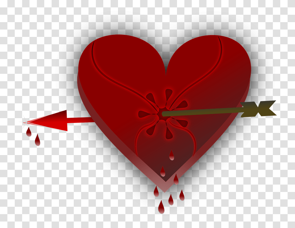 Broken Heart Love Valentine Arrow Love You Image Animated Moving Broken Heart, Petal, Flower, Plant, Blossom Transparent Png
