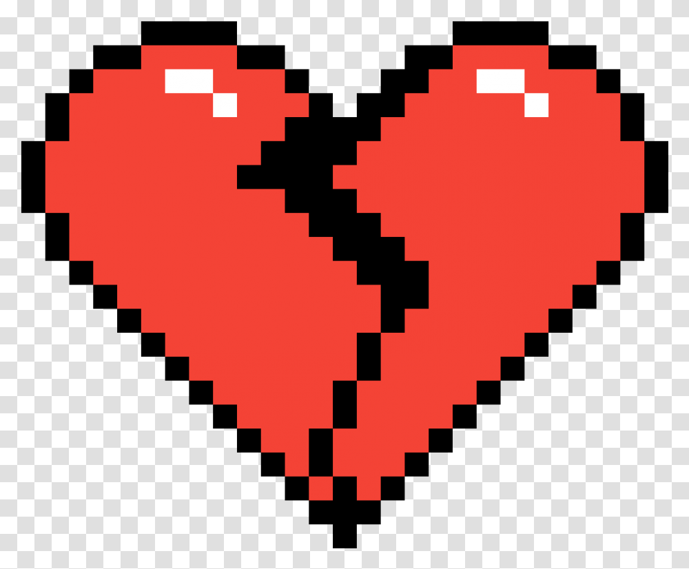 Broken Heart Pixel Art 10x10 Rainbow, Rug, Logo, Symbol, Pac Man Transparent Png