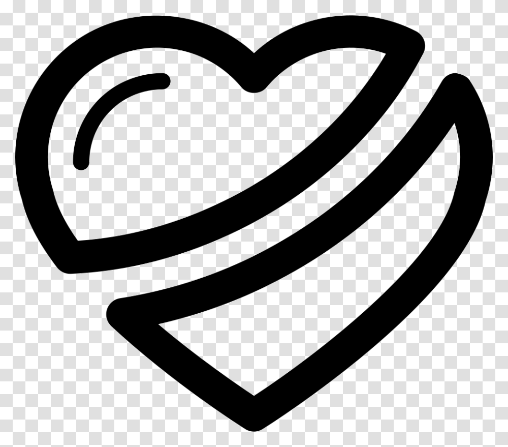 Broken Heart Shape Outline Variant Vector Outline Background Heart Shape, Stencil, Pillow, Cushion, Mustache Transparent Png