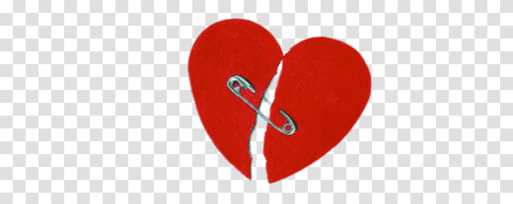 Broken Heart With Safety Pin, Plectrum, Flower, Plant, Blossom Transparent Png