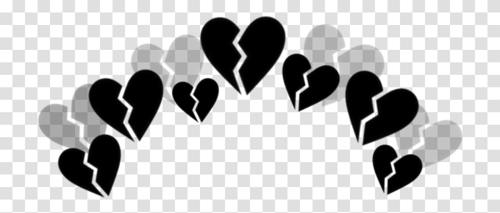 Broken Hearts Heart Freetoedit Brokenheart Tumblr Black Broken Hearts Transparent Png