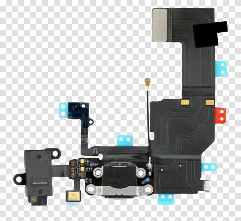 Broken Iphone Iphone 5c Lightning Cable Iphone 5c Iphone 5s Charging Port With Home Button, Machine, Gun, Weapon, Weaponry Transparent Png