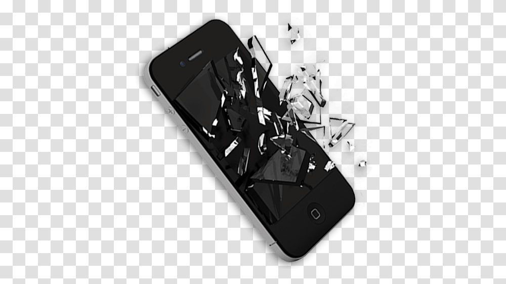 Broken Iphone Iphone Broken, Electronics, Mobile Phone, Cell Phone, Wristwatch Transparent Png