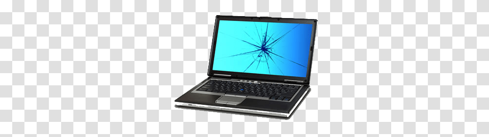 Broken Laptop Screen, Pc, Computer, Electronics Transparent Png
