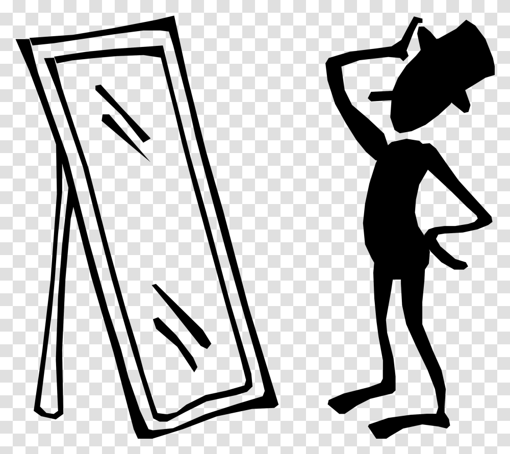 Broken Mirror Cliparts, Person, Stencil, Bow Transparent Png