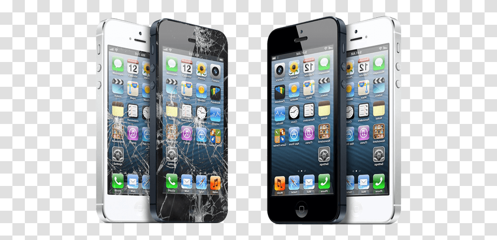 Broken Mobile Phone Screen, Electronics, Cell Phone, Iphone, Ipod Transparent Png