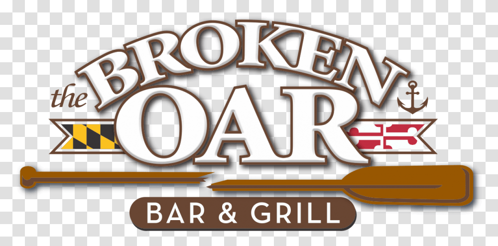 Broken Oar Bar Amp Grill, Word, Meal, Food Transparent Png