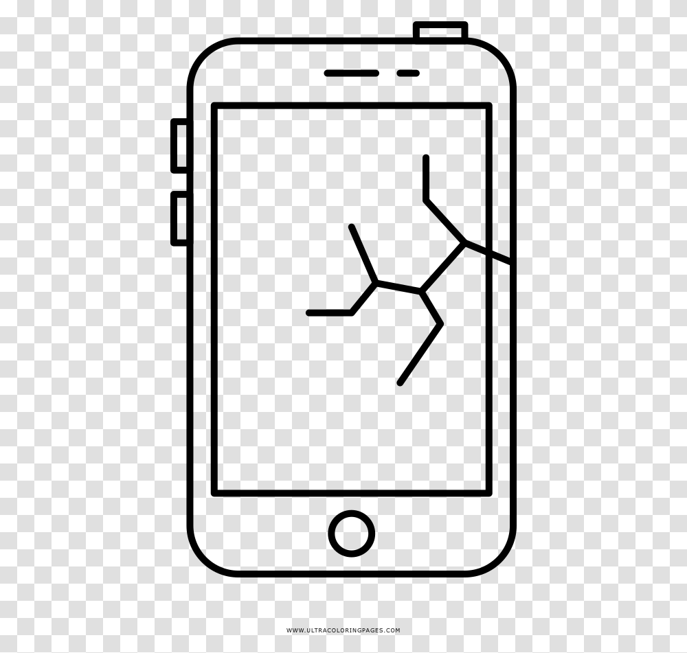 Broken Phone Coloring, Gray, World Of Warcraft Transparent Png