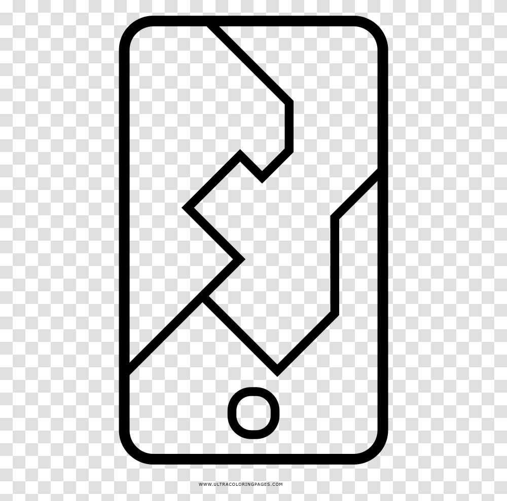 Broken Phone Coloring Page, Gray, World Of Warcraft Transparent Png