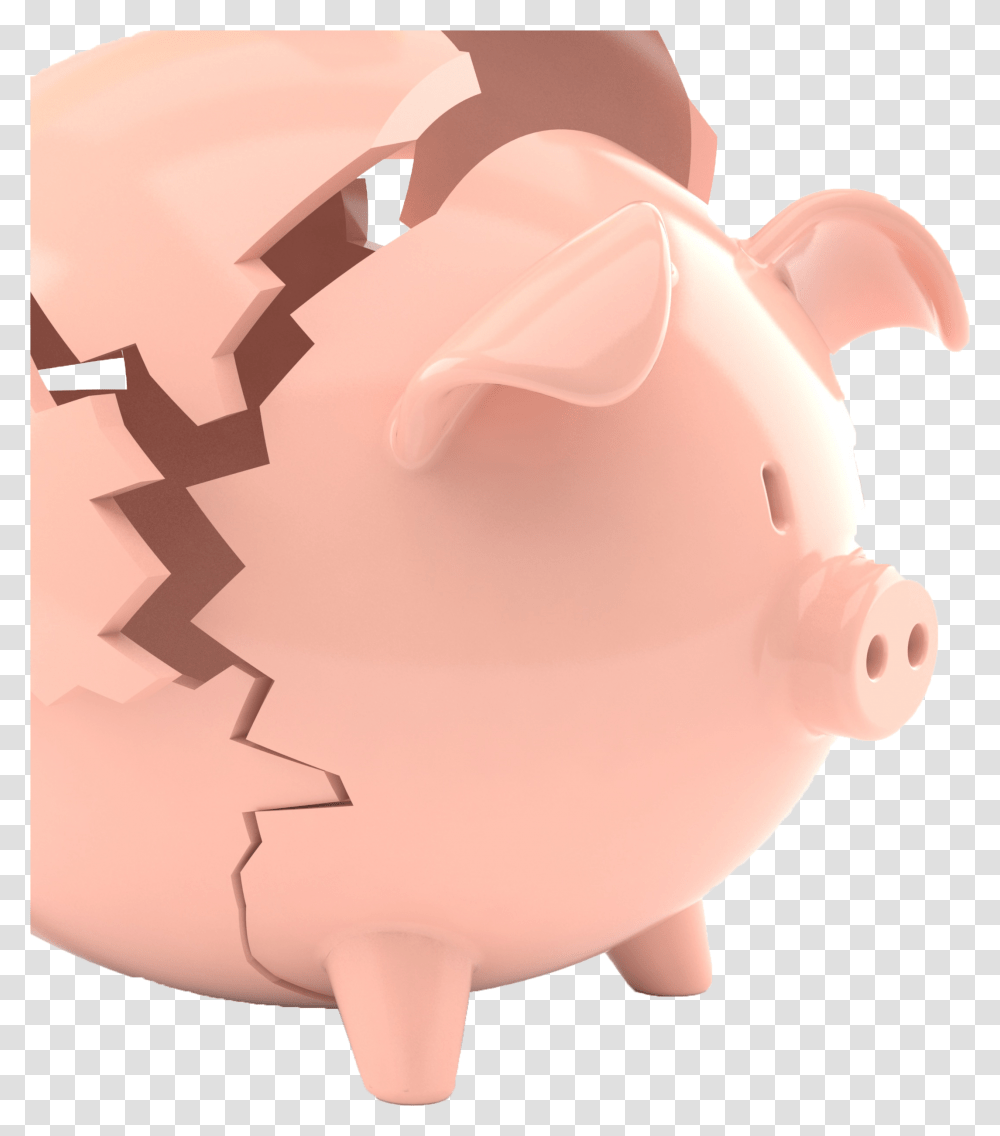 Broken Piggy Bank Hyperlinked To Rates Comparison Page Transparent Png