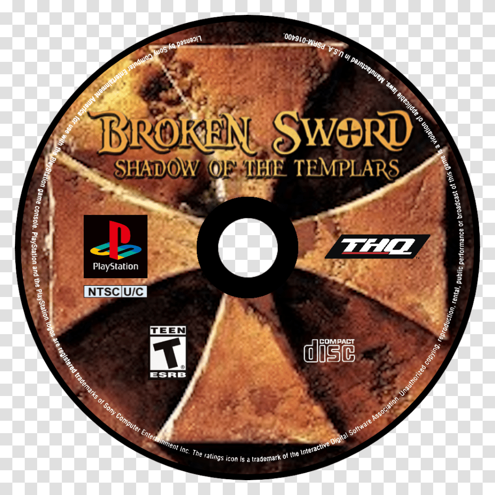 Broken Record Clipart Sword Shadow Of The Templars, Disk, Dvd Transparent Png