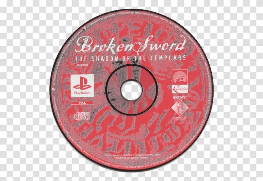 Broken Sword The Shadow Of The Templars, Disk, Dvd Transparent Png