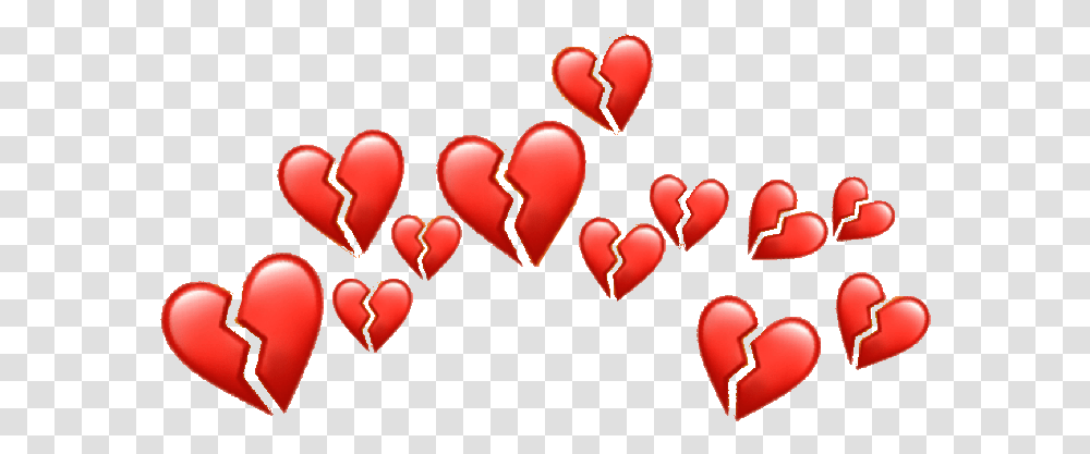Brokenheart Broken Red Heart Heartcrown Emoji Don't Want A Valentine I Do Want Valentino, Cushion Transparent Png