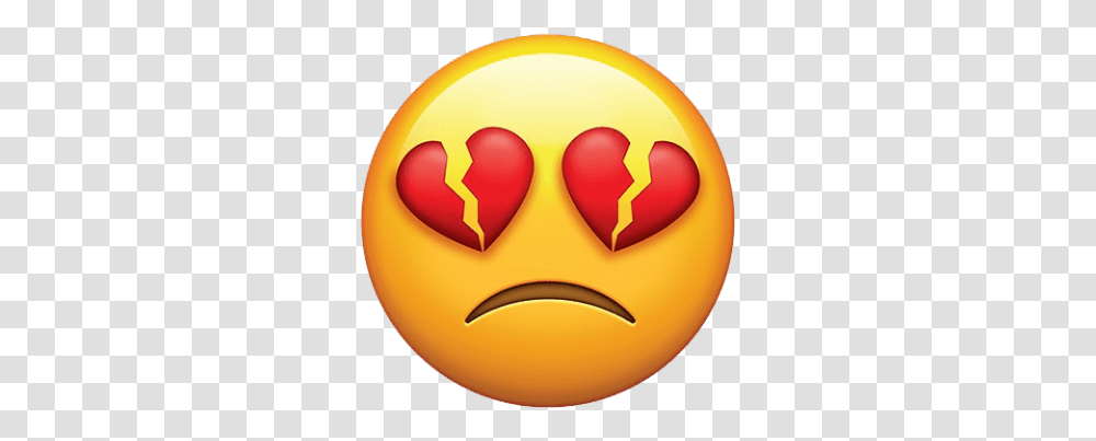 Brokenheart Emoji Heart Broken Sad Trend Freetoedit Sad Heart Broken Emoji, Food, Balloon, Sweets, Pac Man Transparent Png