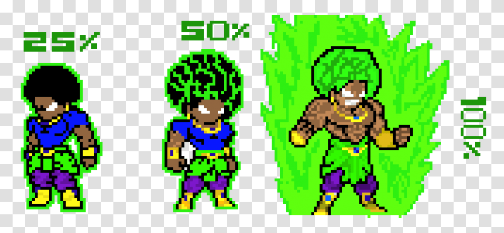 Broly Pixel Art Maker, Super Mario, Pac Man Transparent Png