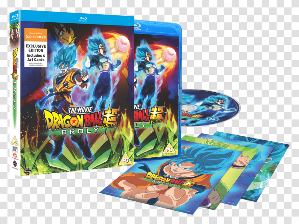 Broly Powers Up Dragon Ball Sper Broly En Dvd, Game, Disk, Poster, Advertisement Transparent Png