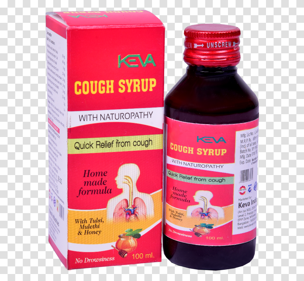 Bronchitis Cough Syrup, Seasoning, Food, Beer, Alcohol Transparent Png