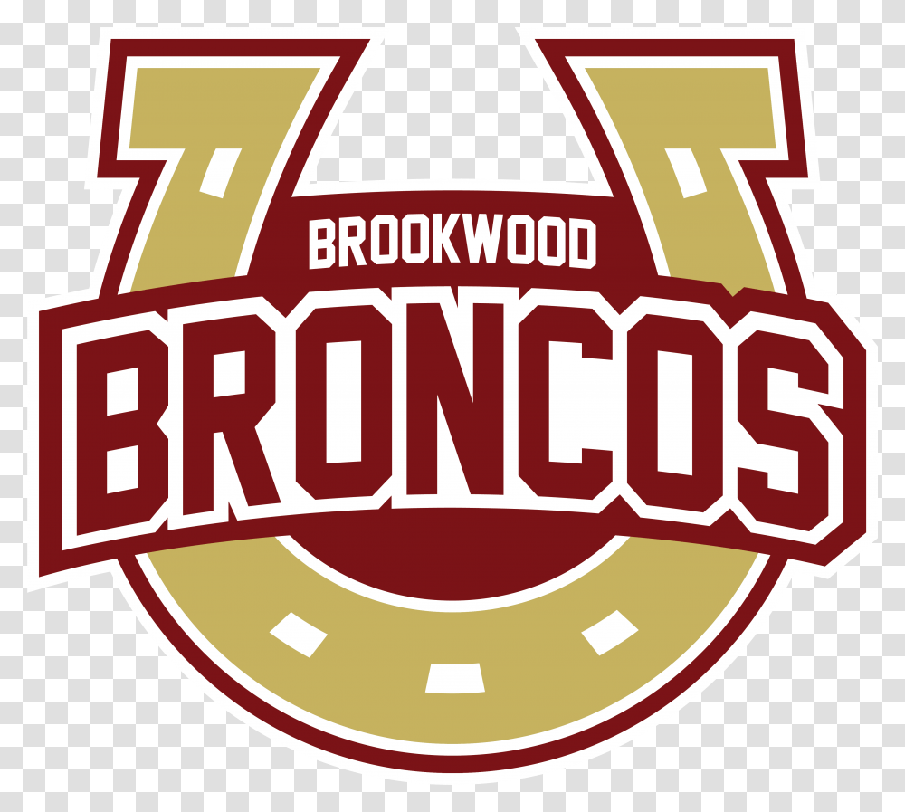 Broncos Vector Old School Brookwood High School Logo, Label, Sticker Transparent Png