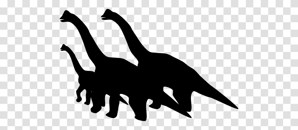 Brontosaurus Family Of Clip Art, Silhouette, Stencil, Claw, Hook Transparent Png