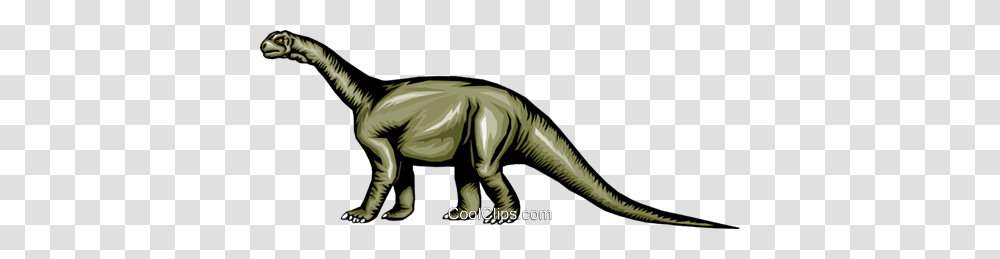 Brontosaurus Royalty Free Vector Clip Art Illustration, Animal, Dinosaur, Reptile, Zebra Transparent Png
