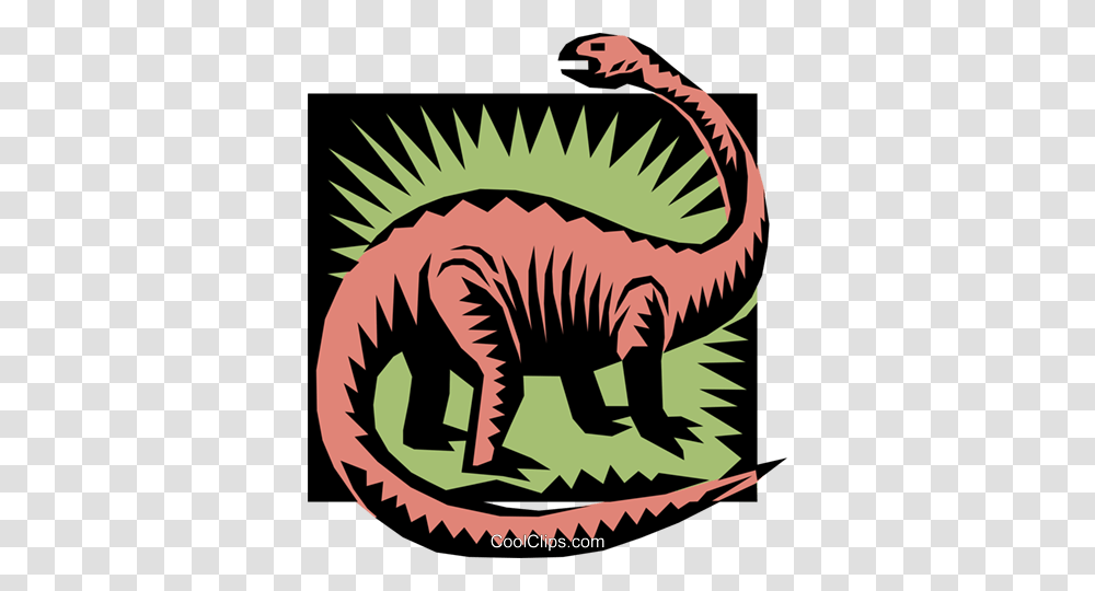 Brontosaurus Royalty Free Vector Clip Art Illustration, Animal, Reptile, Dinosaur, Dragon Transparent Png