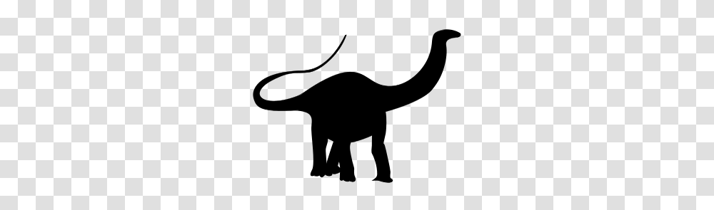 Brontosaurus Silhouette, Gray, World Of Warcraft Transparent Png