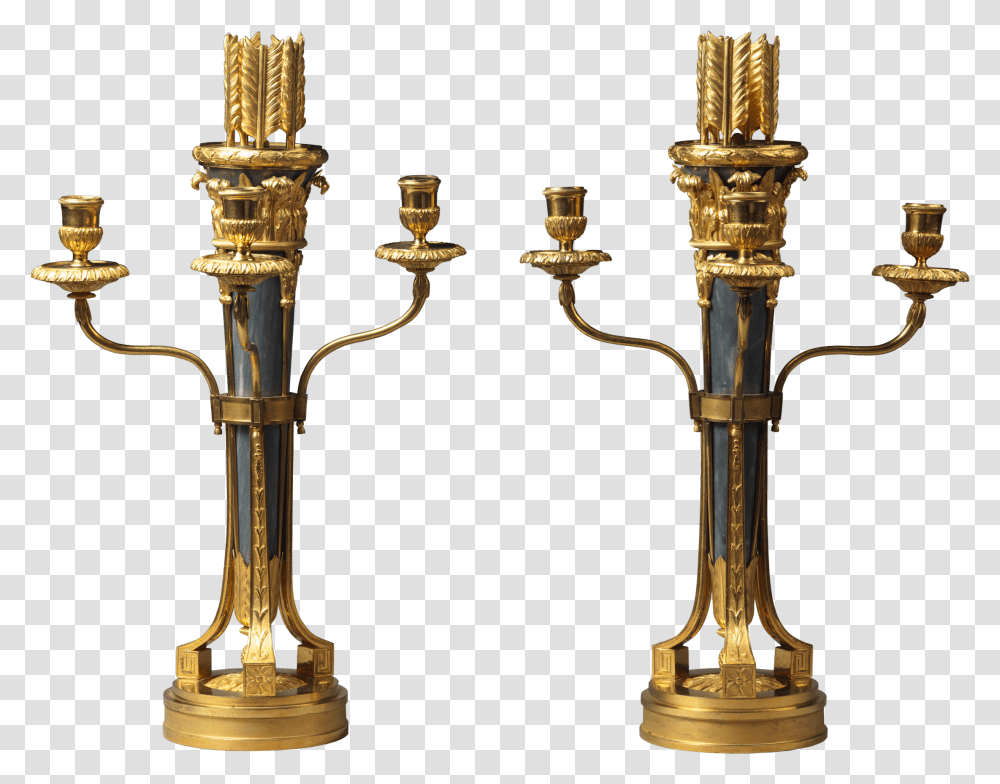 Bronze And Turquin Blue Marble Candelabra In The Form Column, Architecture, Building, Pillar, Light Transparent Png
