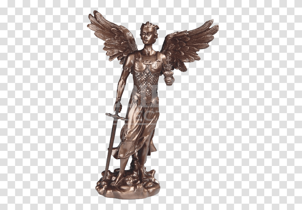 Bronze Archangel Jehudiel Statue, Sculpture, Figurine Transparent Png