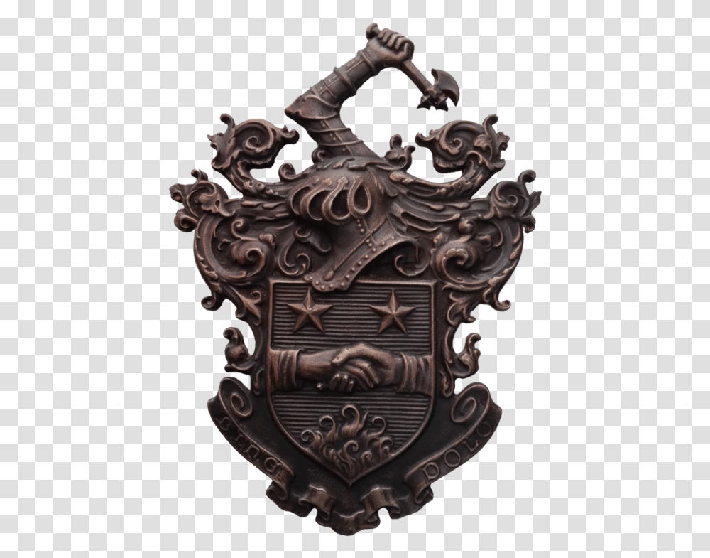 Bronze Coat Of Arms The Sandoz Family Bronze, Armor, Symbol, Furniture, Emblem Transparent Png