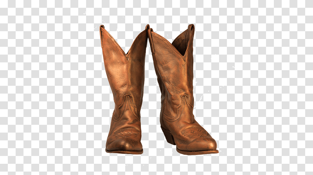 Bronze Cowboy Boots Sculpted Animations Cowboy Boot, Clothing, Apparel, Footwear, Person Transparent Png