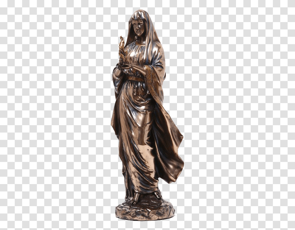 Bronze Hestia Statue Greek Goddess Name Statue, Apparel, Figurine, Person Transparent Png