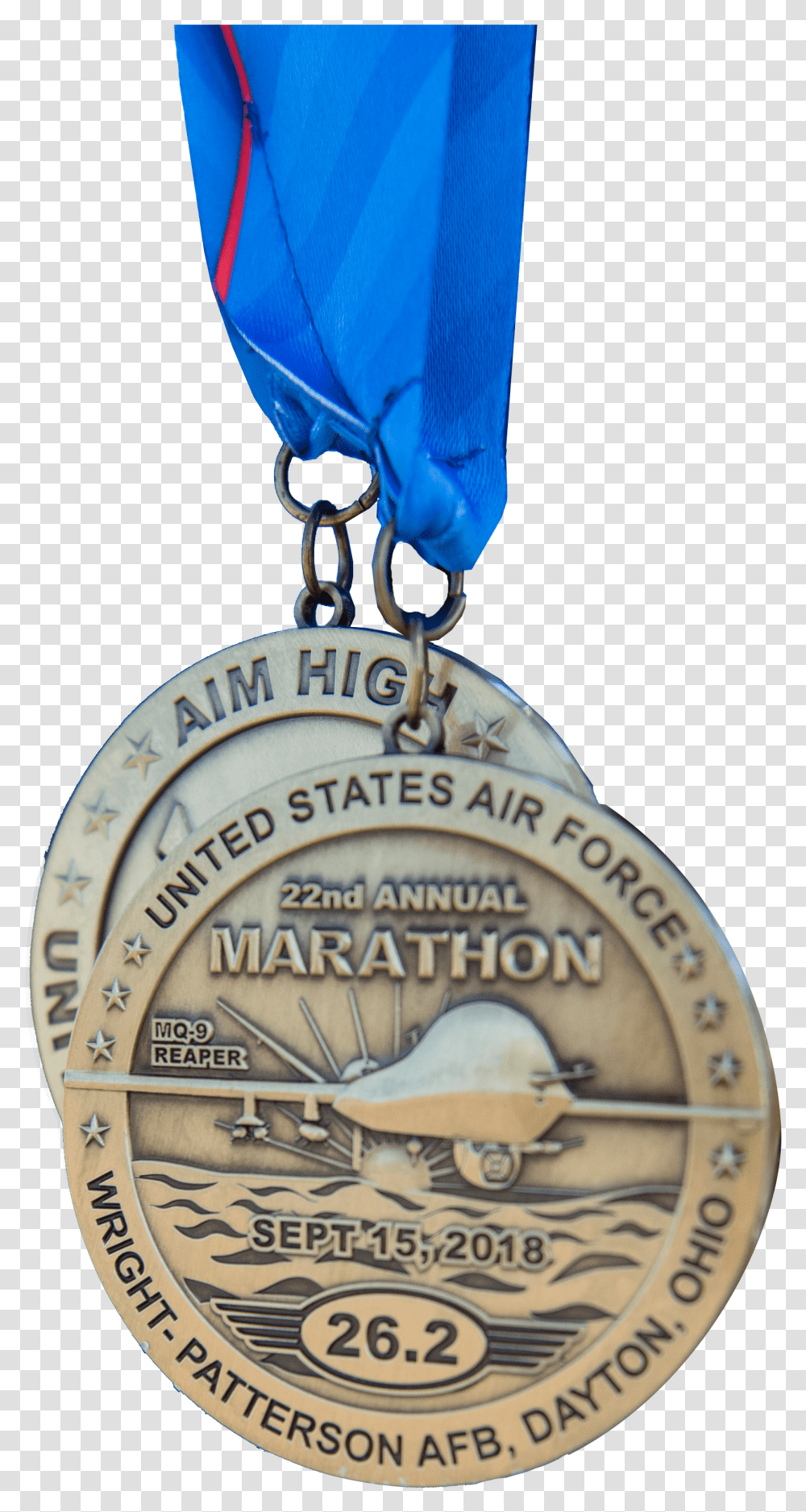 Bronze Medal Download Air Force Marathon Medal Transparent Png