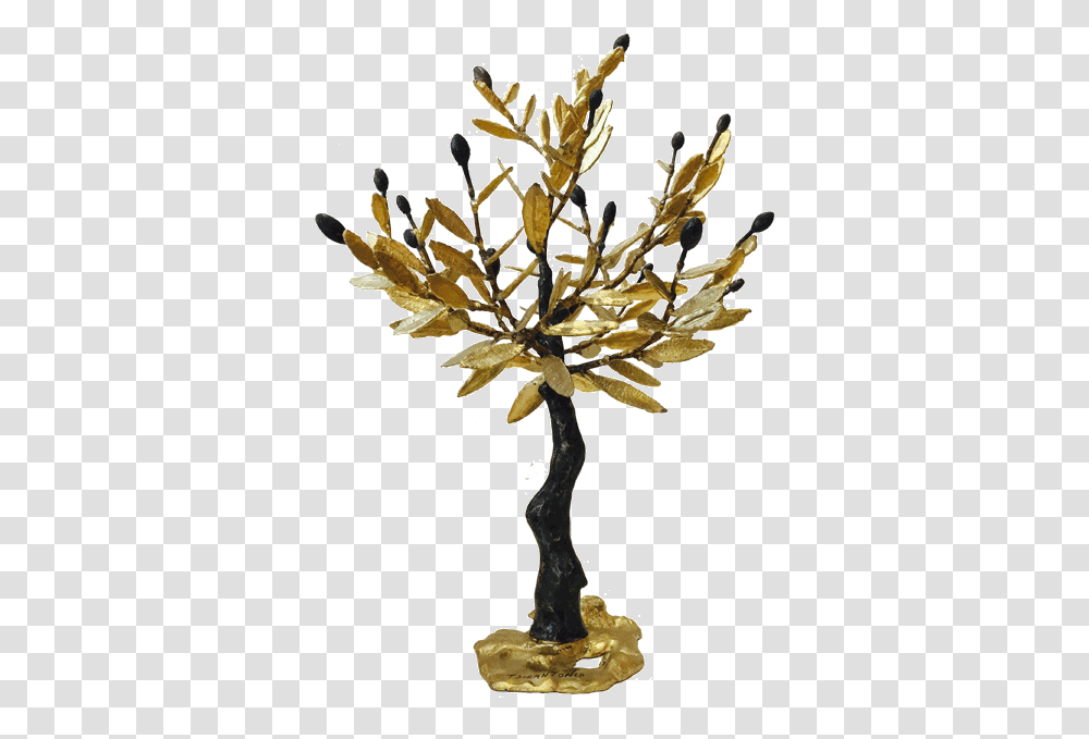 Bronze Olive Tree Sculpture Olive Tree Sculpture Small, Plant, Leaf, Flower, Gold Transparent Png
