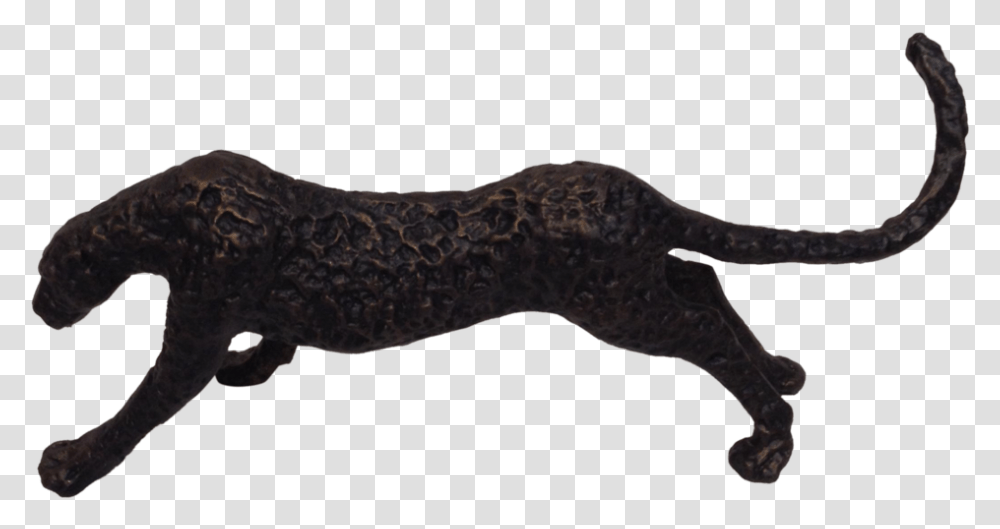 Bronze Panther Sculpture Jaguar, Animal, Mammal, Dinosaur, Lizard Transparent Png