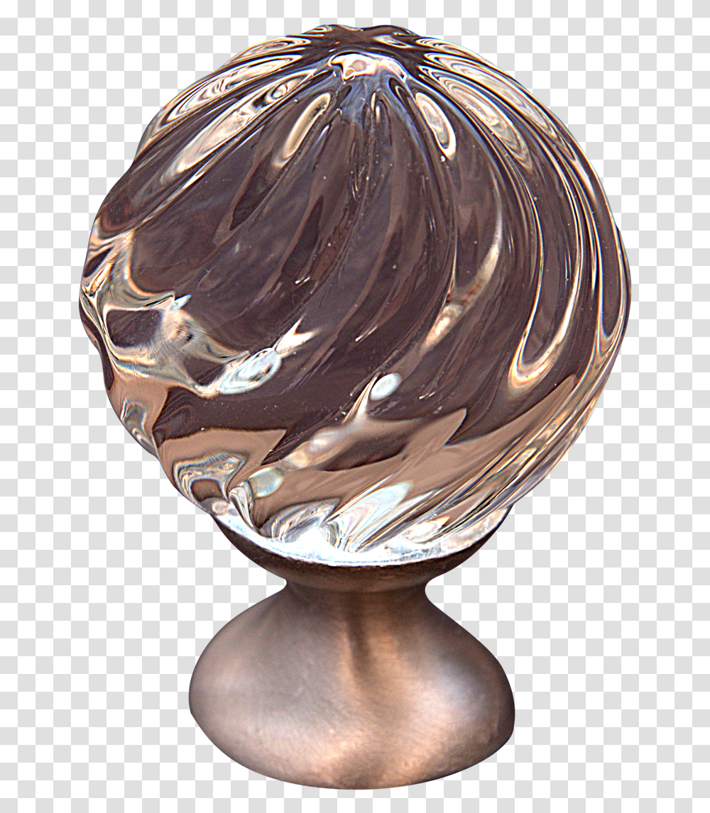 Bronze Sculpture, Crystal, Sphere, Glass, Helmet Transparent Png