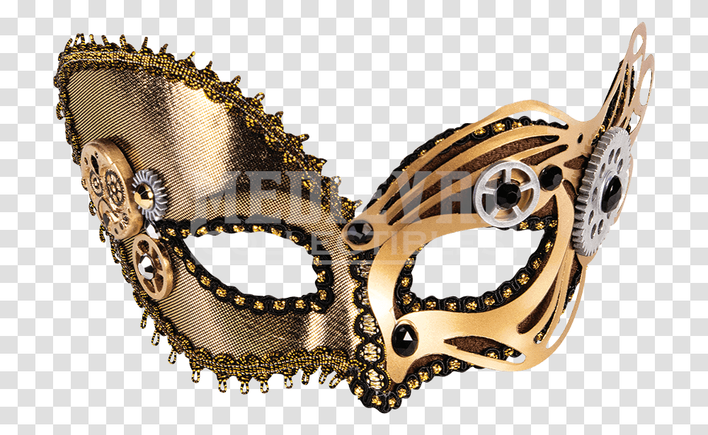 Bronze Steampunk Masquerade Masks Download Steampunk Masquerade Mask, Snake, Reptile, Animal, Wristwatch Transparent Png