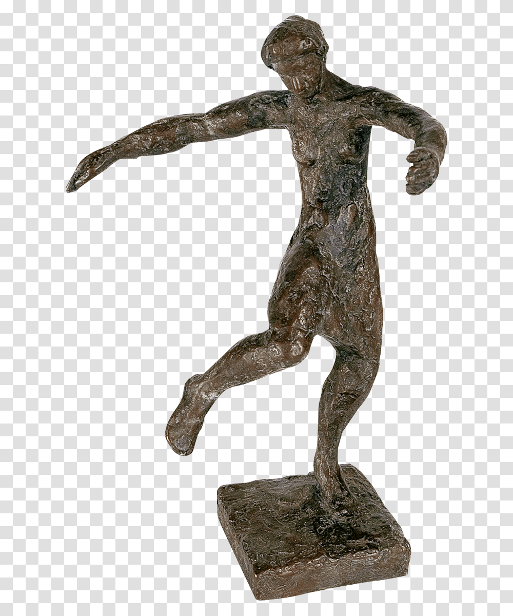 Bronzefigur In Sich Versunken Von Roland Bischofberger Statue, Cross, Sculpture Transparent Png