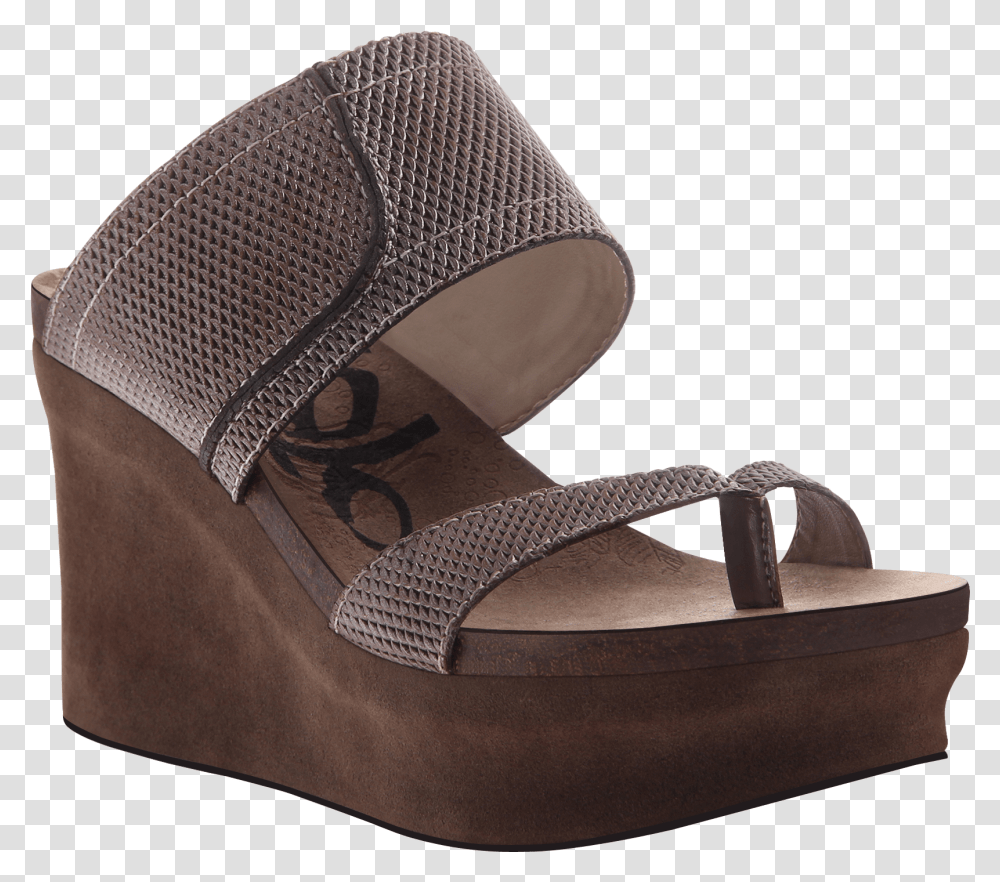 Brookfield Wedge In Pewter Mesh Slide Sandal, Apparel, Footwear Transparent Png