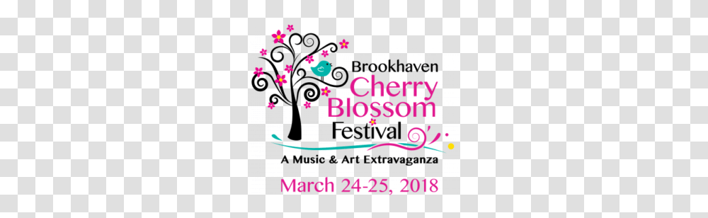 Brookhaven Cherry Blossom Festival And Returns, Alphabet, Poster, Advertisement Transparent Png