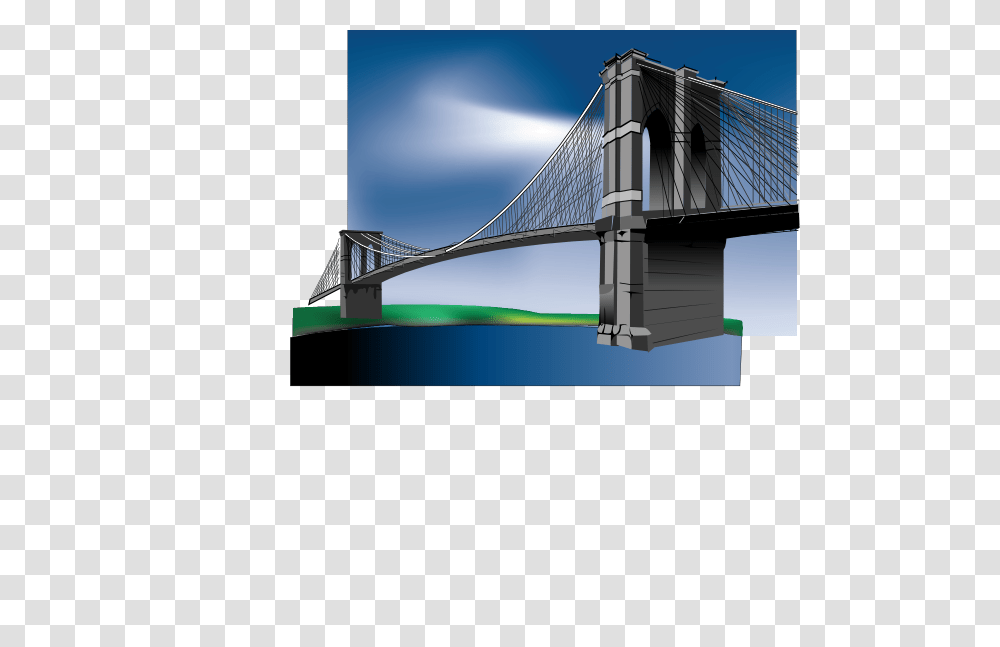 Brooklyn Bridge, Building, Architecture, Suspension Bridge, Arched Transparent Png