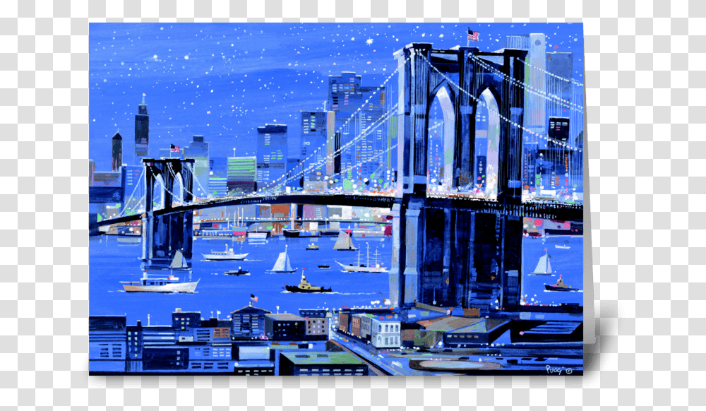 Brooklyn Bridge By Albert J Sea, Metropolis, City, Urban, Building Transparent Png